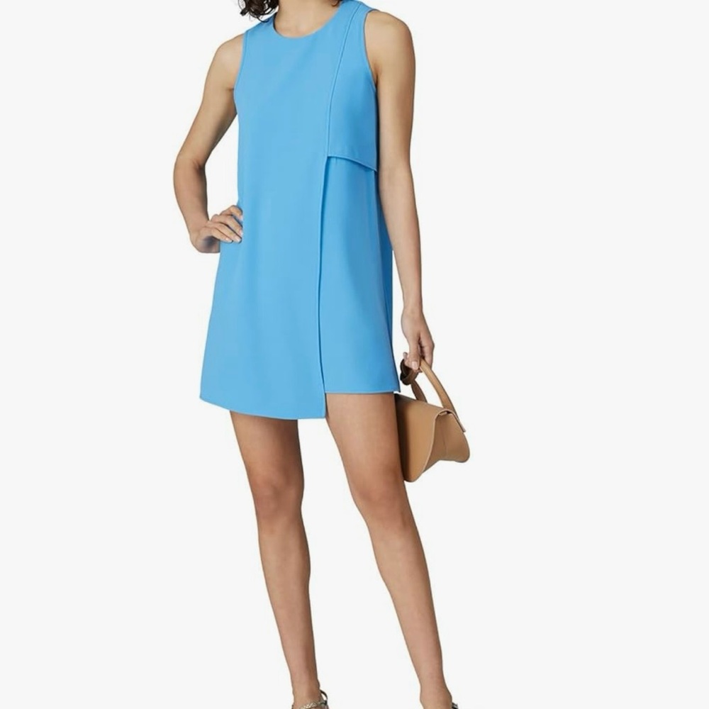 Fifteen Twenty - Women's Blue, Asymmetric Shift Dress (size S)